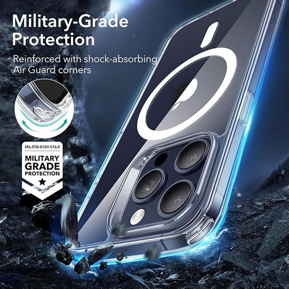 Husa pentru iPhone 15 Pro Max, rezistenta la zgarieturi si ingalbenire, transparenta