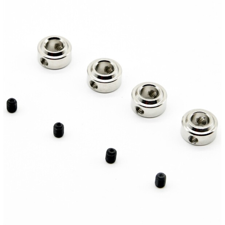 4 db krómozott sárgaréz nyaklánc D5,1 mm-es készlet, M3 menetes tűvel