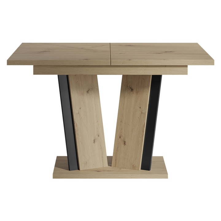 Masa extensibila Lyliad 2, 120x80x75 cm, stejar artisan / negru, Mirjan24