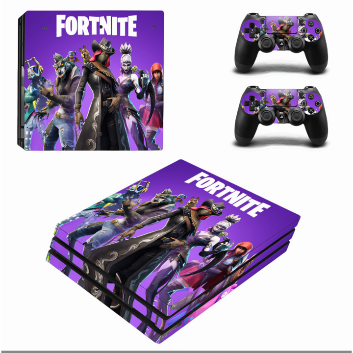 Matrica / Skin konzol és két kontroller Playstation 4 Pro-hoz, Fortnite-hoz