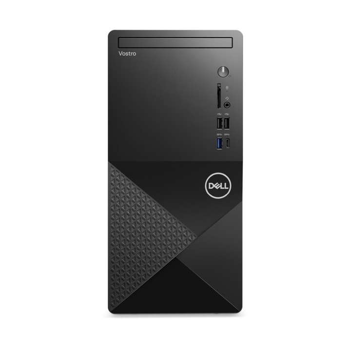 Настолен компютър Dell Vostro 3030 MT, N2002VDT3030MTEMEA01.UBU.16GB.1TBSSD, Intel Core i3-14100 (4-ядрен) BOX, Intel UHD Graphics 730, 16 GB 4800 MHz DDR5, Черен
