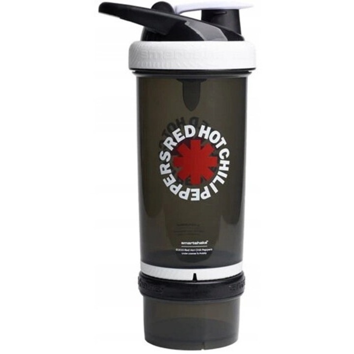 Shaker SMART SHAKE, colectia RED HOT CHILI PEPPERS, 750ml, rosu/negru