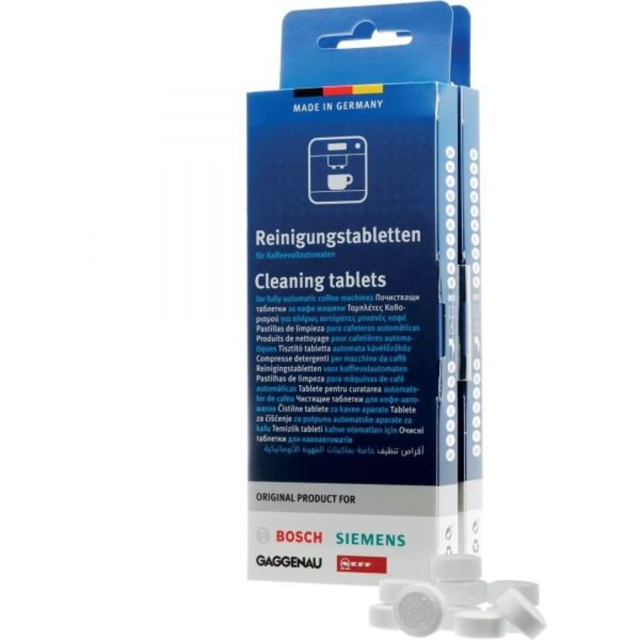 Set BOSCH 00311979, 20 pastile de curatare concepute pentru programele automate de curatare ale espresoarelor
