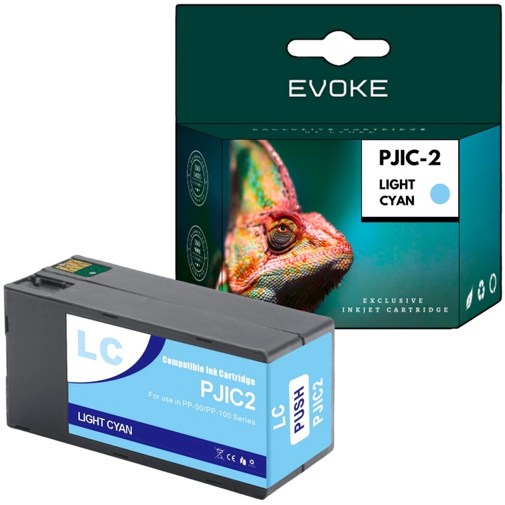 Epson PJIC2 világoscián nyomtató tintapatron, 31 ml, 1000 oldal, C13S020689, kompatibilis a Discproducer PP-100N11 PP-50II PP100II PP100III készülékkel