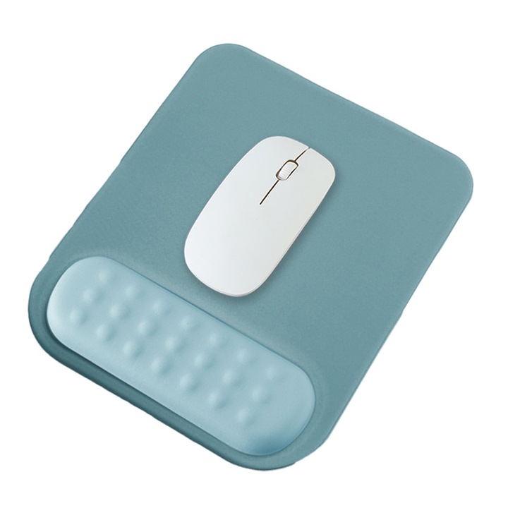 Mouse pad cu suport pentru incheietura, Albastru