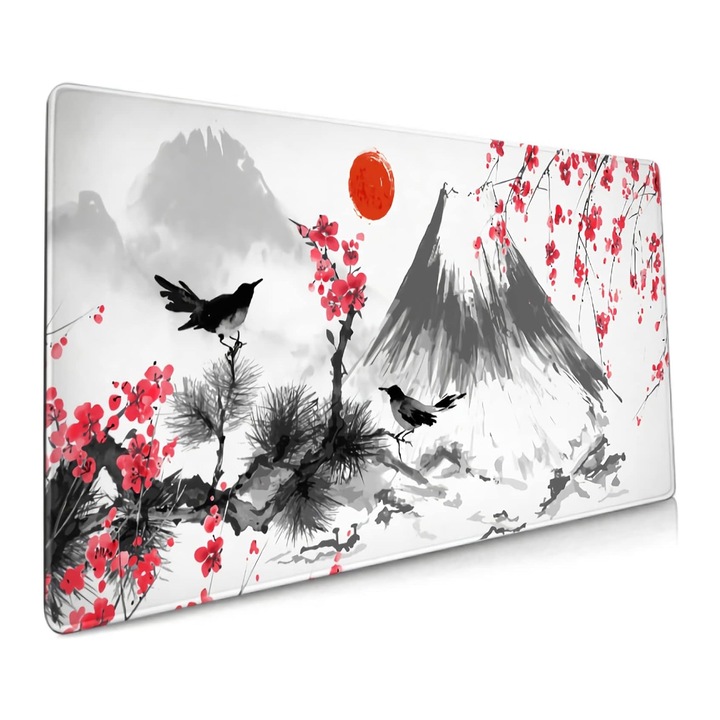 Mousepad extins Zeaicos 30x80x3cm, pentru birou, cu baza antiderapanta, pentru mouse si tastatura mecanica