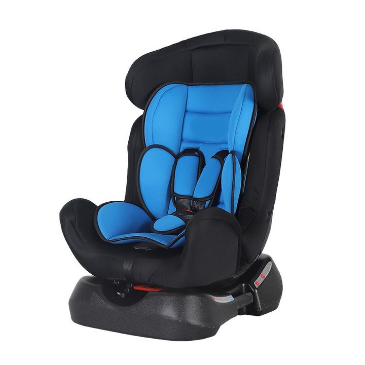 Scaun Auto 2 in 1 pentru copii NOVOKIDS™ Safety 5000, Transformabil in inaltator auto, 0-25 kg, Omologare R129 i-Size, Spatar detasabil, Sistem de prindere in centura de siguranta, Husa detasabila, Albastru