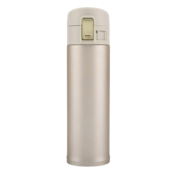 Termos din otel inoxidabil Enforose, 500ml, culoare champagne, izolatie termica, capacitate de 8 ore