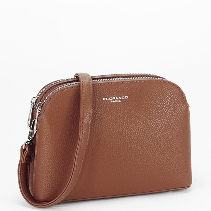 Geanta mica camel Flora&CO F8503 14 Camel, Maro camel, 16x22x8