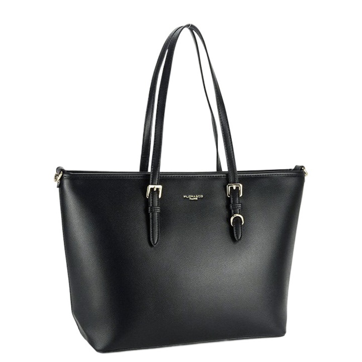 Geanta bordeaux Flora&Co Paris de talie mare F1808 16 Bordeaux, Negru, 30x36x14