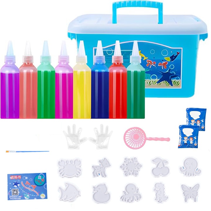 3D комплект играчки, магически гелове, многоцветни, творческа дейност, за деца