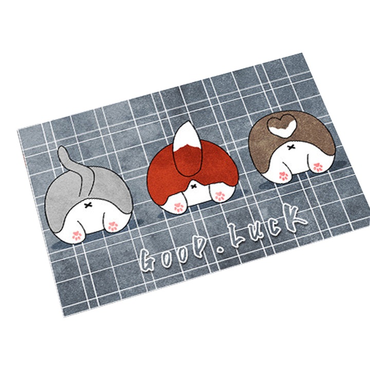 Konyhába való szőnyeg, csúszásmentes, vízálló, 40x60cm, többszínű