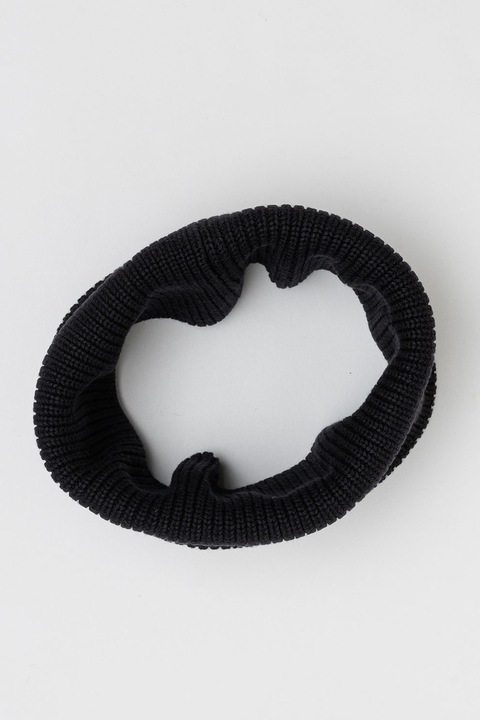 Tom Tailor, Esarfa din amestec de bumbac, Negru