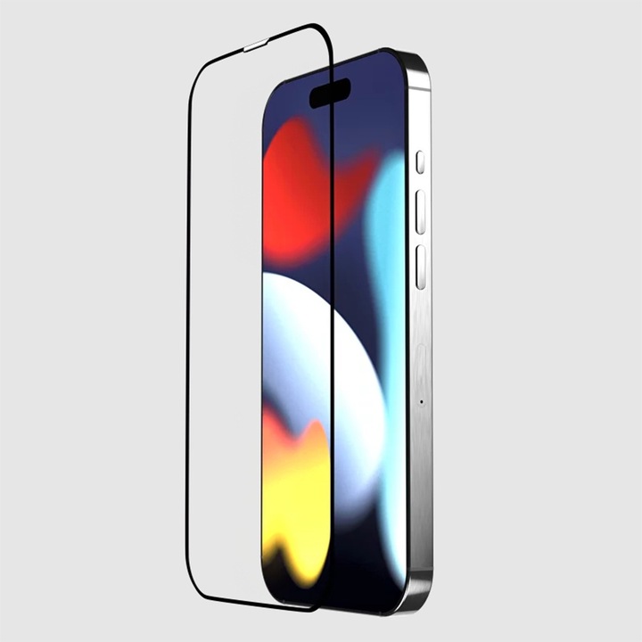 GrandTycoon fólia Apple iPhone 16 Pro Max készülékhez, OPTIM MEGOLDÁS, Biztonságos üveg, Vákuumos fémezés, Nagy felbontás, Repülési minőségű törésálló, Nano-szintű precíziós tervezés, Színek élénksége, Szemészeti üveg, Plazmatechnika, Átlátszóság