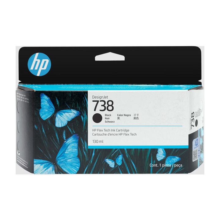 HP 498N4A (738) Black tintapatron, 227657, Patron