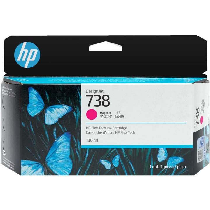 HP 498N6A (738) Magenta tintapatron, 227665, Patron