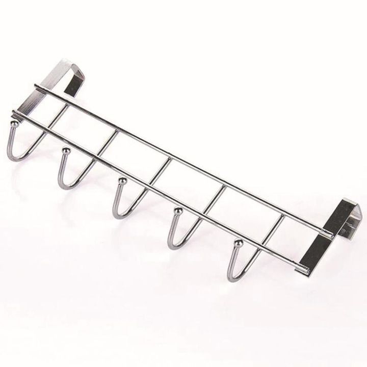 Carlige multifunctionale pentru depozitarea in dulapul de bucatarie, finisajul cromat asigura durabilitate si estetica