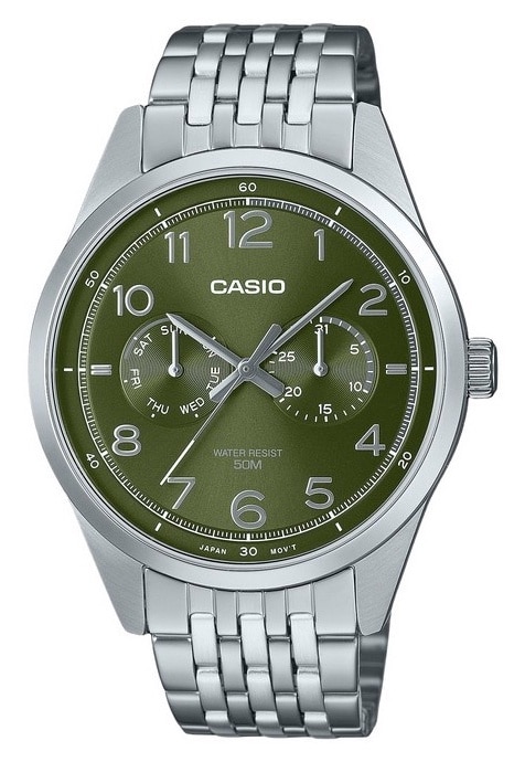 Ceas pentru barbati Casio MTP-M305D-1A, curea argintie din otel