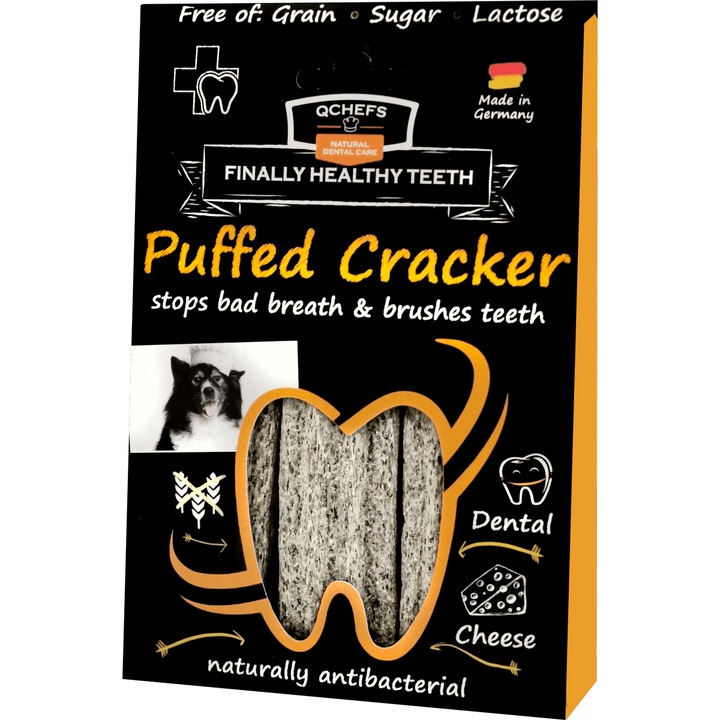 Recompense pentru caini, Q-Pet, Puffed Cracker, Aroma branza