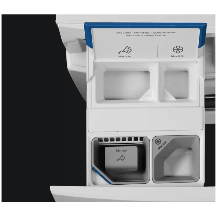 Masina de spalat rufe Electrolux EW8F5417ACE, 10 kg, 1400 rpm, Clasa A, Motor Inverter cu MagnetPermanent, Wi-Fi, Autodozare, Display LED, SteamCare, SensiCare, Alb