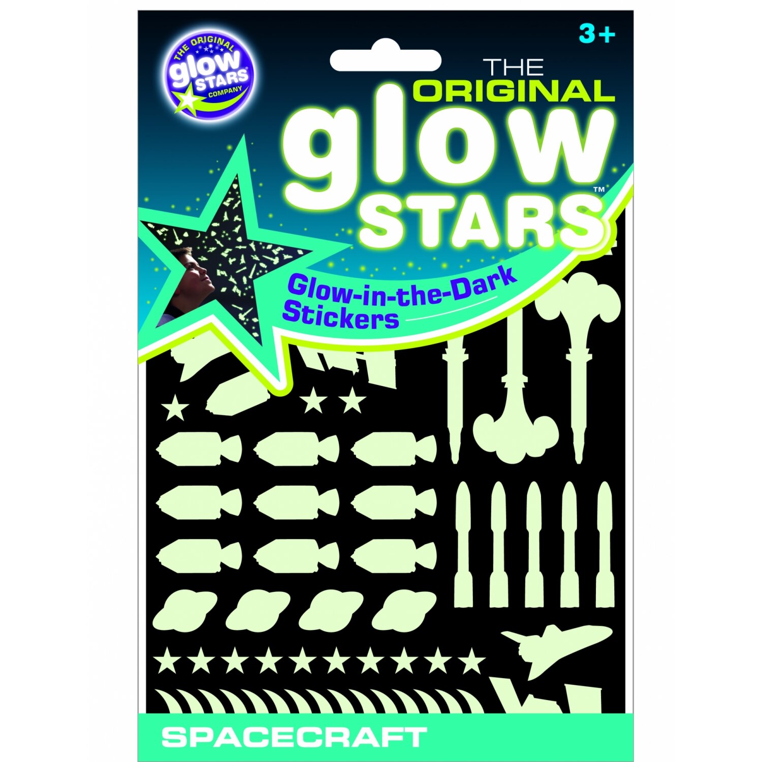 Stickere Navete spatiale fosforescente, The Original Glowstars Company