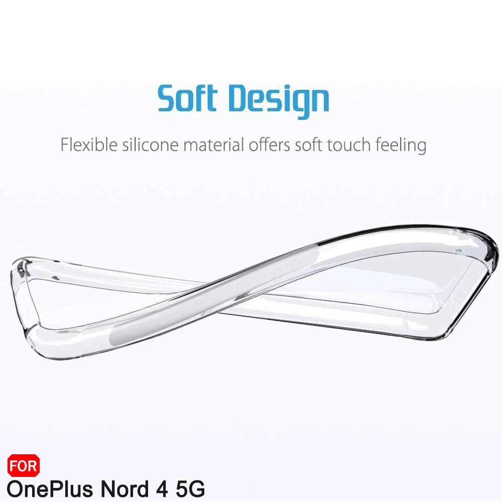 Husa pentru OnePlus Nord 4 - Techsuit Shockproof Clear Silicone - Clear