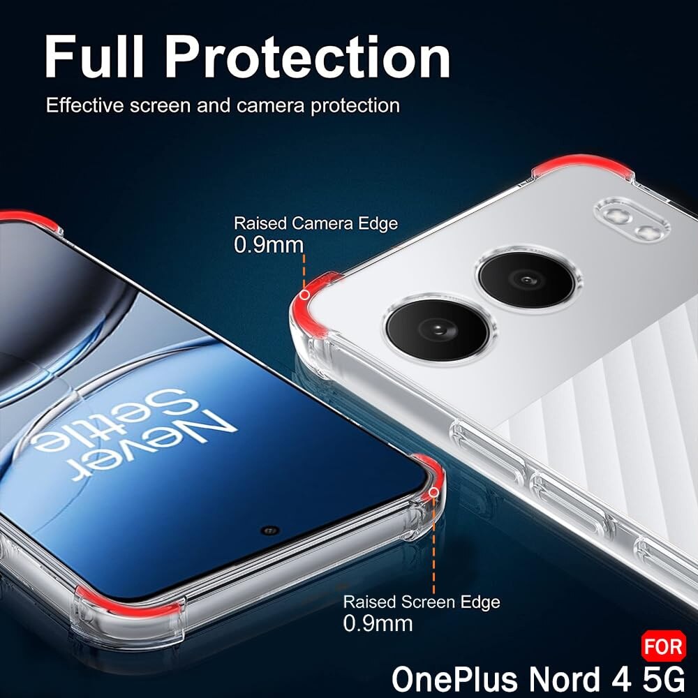 Husa pentru OnePlus Nord 4 - Techsuit Shockproof Clear Silicone - Clear