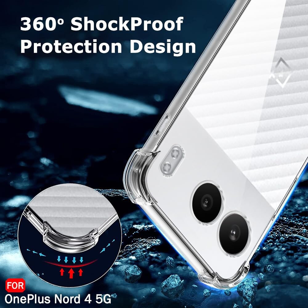 Husa pentru OnePlus Nord 4 - Techsuit Shockproof Clear Silicone - Clear