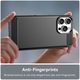 Кейс за iPhone 16 Pro - Techsuit Carbon Silicone - черен