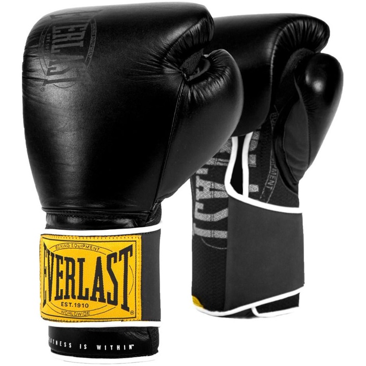 Боксови ръкавици Everlast 1910 Classic Training, 12 OZ, Черен