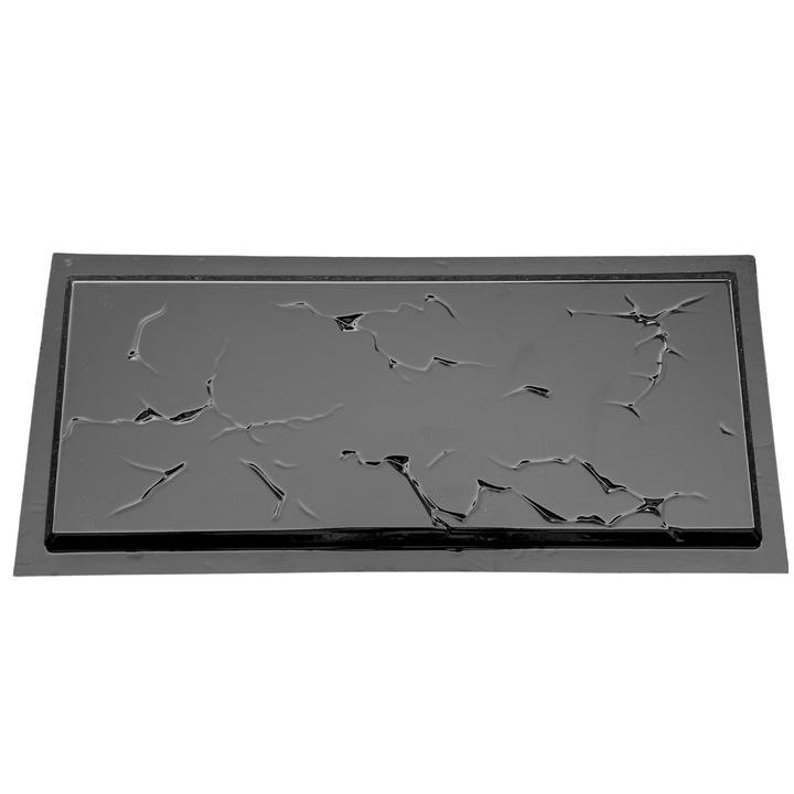 Matrita piatra decorativa travertin, model Marmura 1, plastic ABS, negru, 50x20cm
