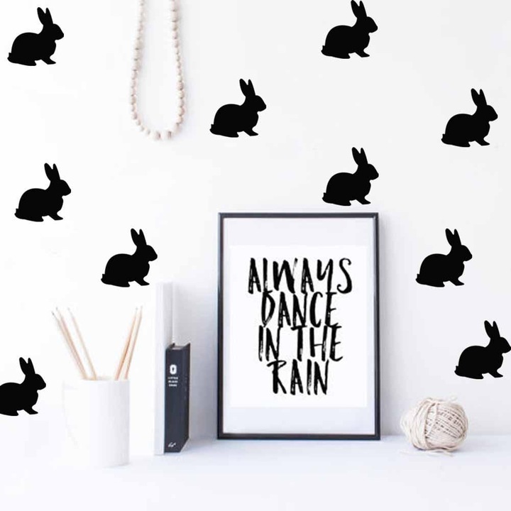 Fali matrica, Mmgoqqt, rajzolt nyúl, fekete, szett