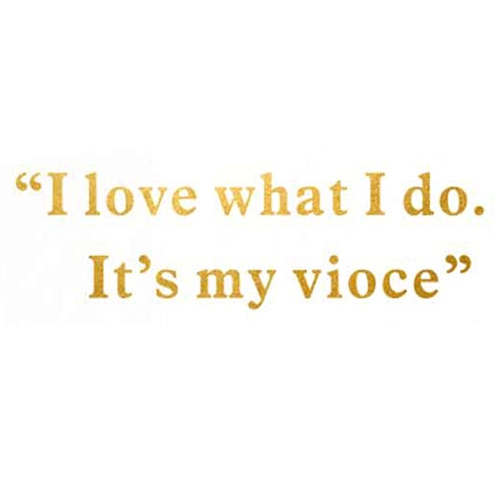 Fali matrica, Mmgoqqt, I love what i do, arany, dekoratív