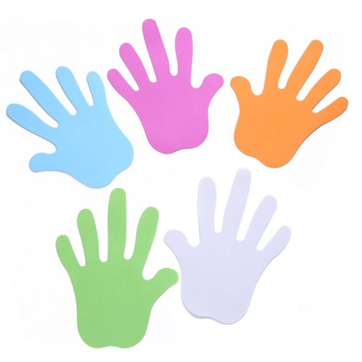 Mmgoqqt dekoratív matricák, csillag, hold, kéz, nap, felhő, többszínű, 30x45cm