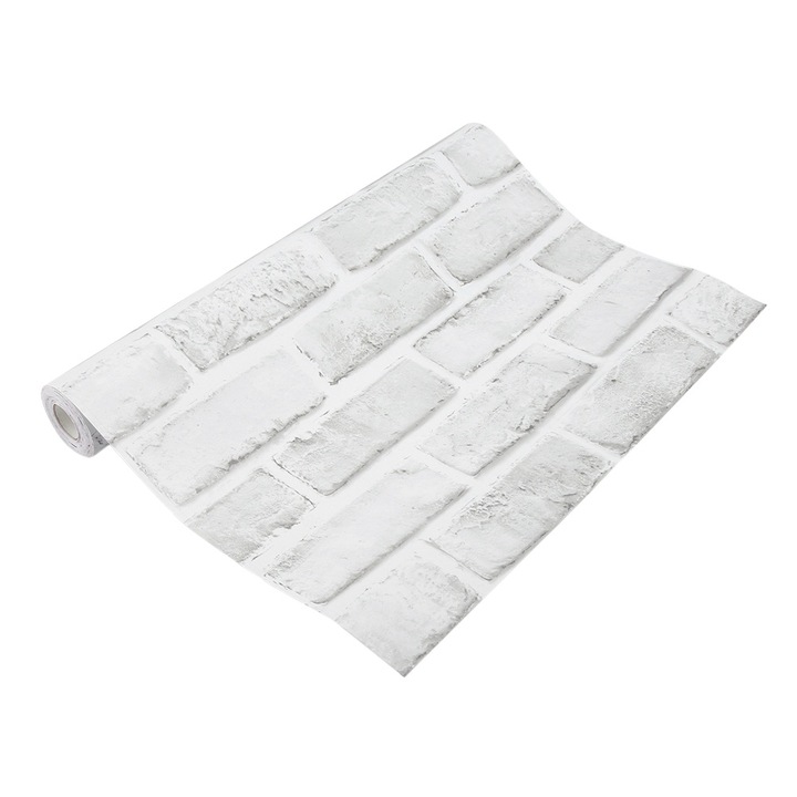 3D tégla hatású dekor tapéta, 10m, PVC