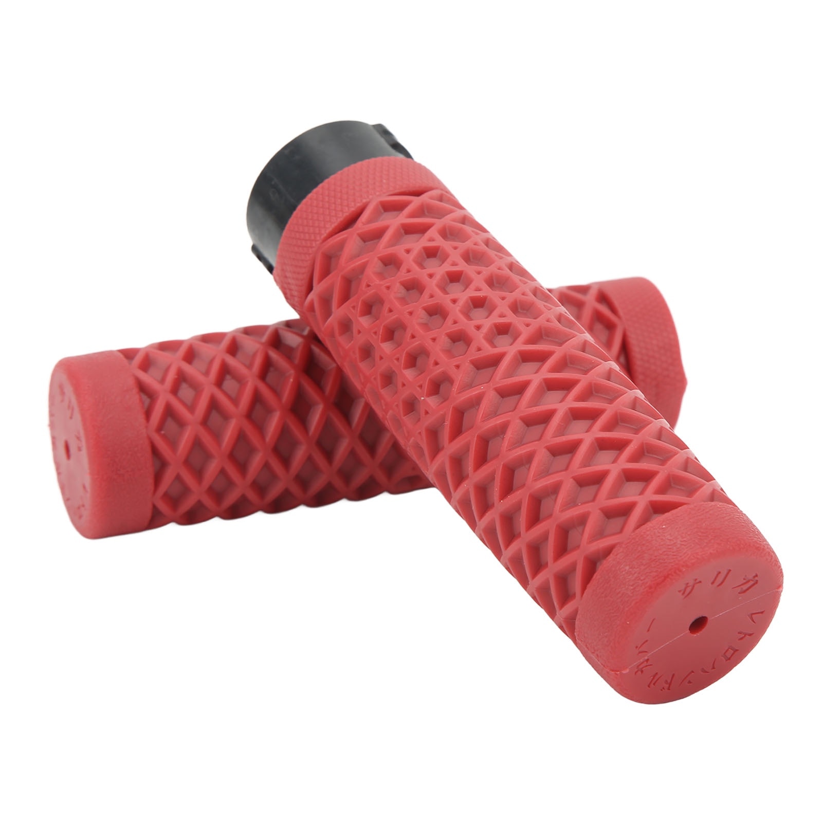 Set 2 mansoane moto, KkvoGmle, 25mm/28mm, rosu, silicon moale