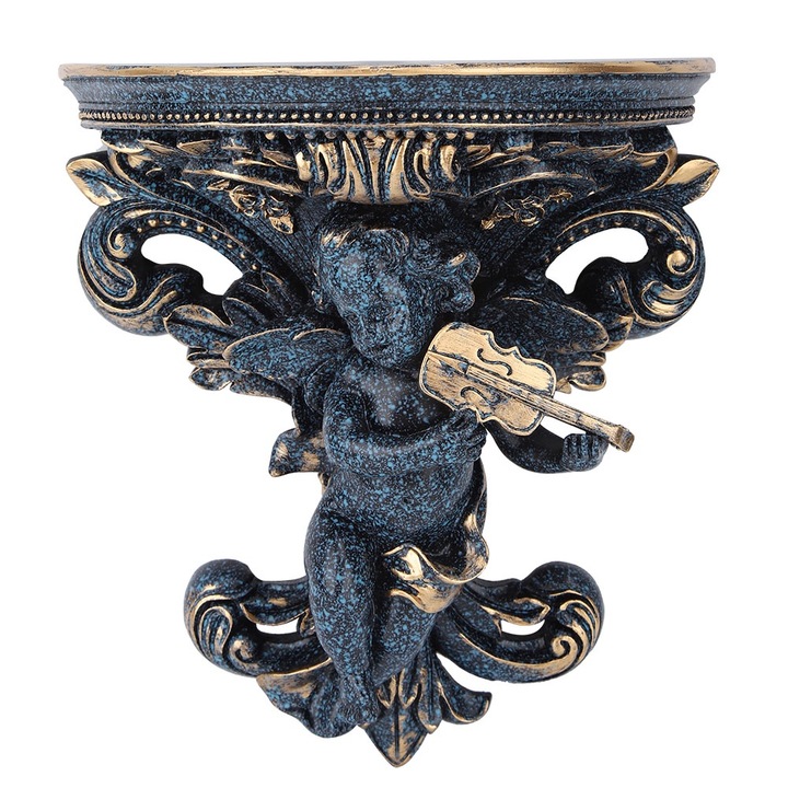 Jormftte fali polc, vintage design, angyalos modell