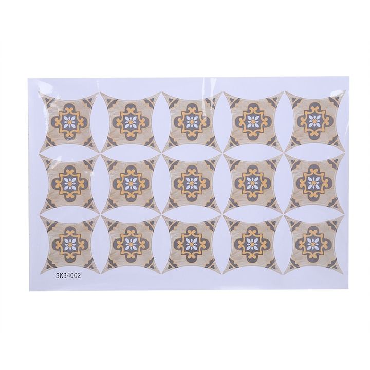 Dekoratív falsablonok, vízálló PVC matricák, átlós kivitel, 30x30cm