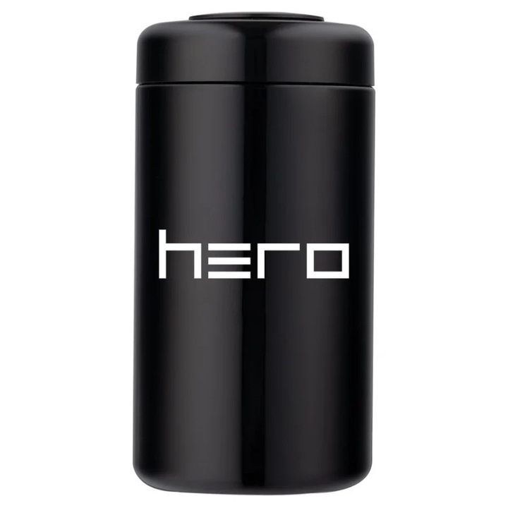 Recipient de sticla inodor cu higrometru HERO - 500 ml