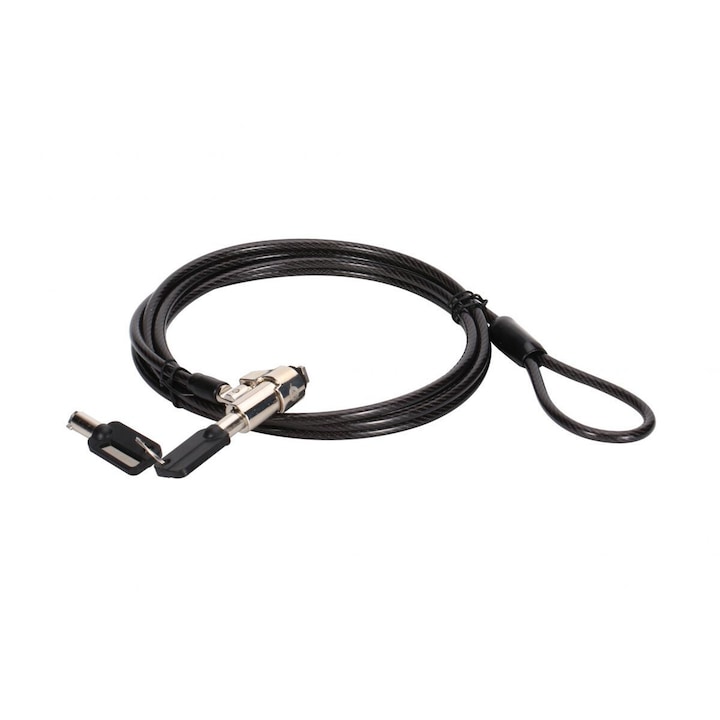 Lacat pentru laptop Conceptronic, CUSTODIO02BS, 1.8m, negru
