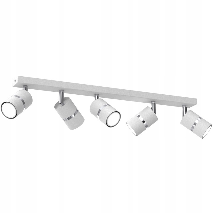 JOCKEY mennyezeti lámpa, 5 állítható ponttal, fehér, 60x15cm