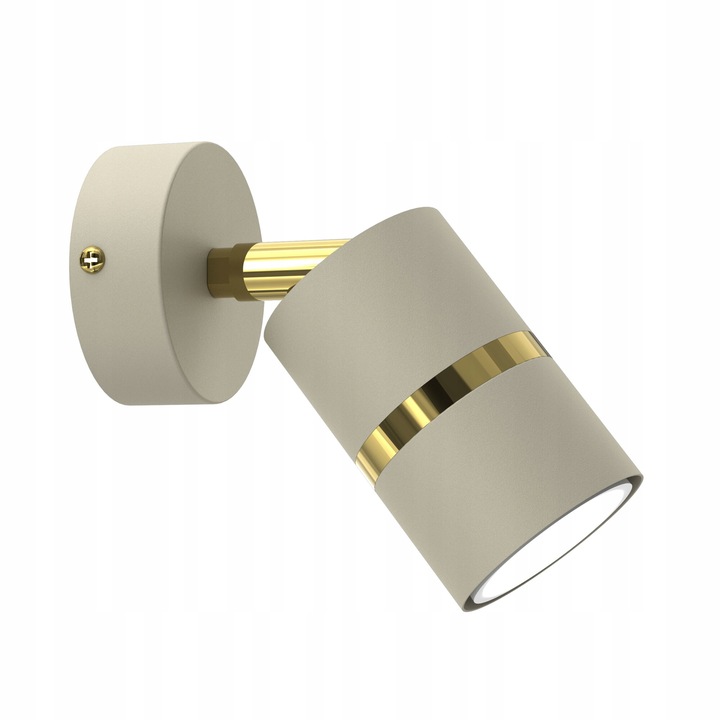 Регулируема стенна лампа Gu10 бежово златисто модерна тръба