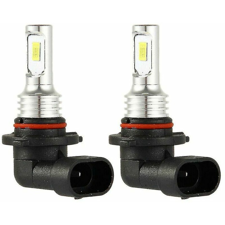 LED крушка за фар на кола 9005 Hb3 35W 6000K 4000lm черна 2 бр