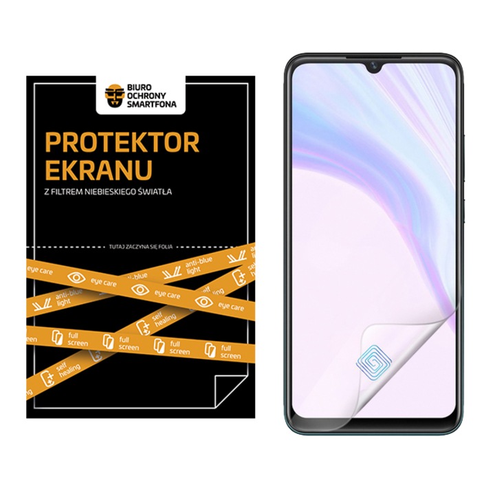 Защитно фолио, Biuro Ochrony Smartfona, филтър за синя светлина, за Vivo V21e, прозрачен