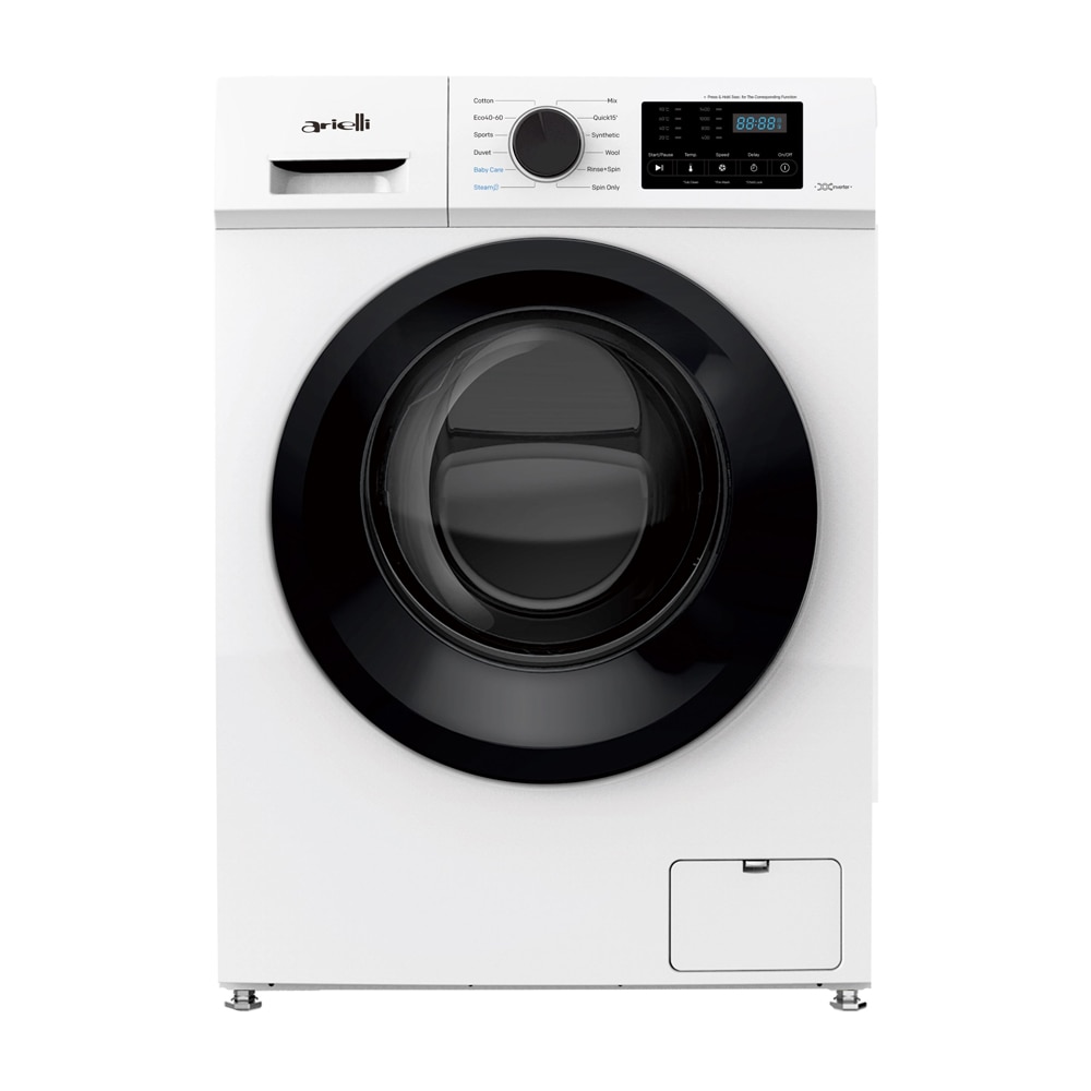 Masina de spalat rufe Arielli AWM-80415 INV, Motor inverter, 8 kg, 1400 rpm, Clasa A, Steam, Alb