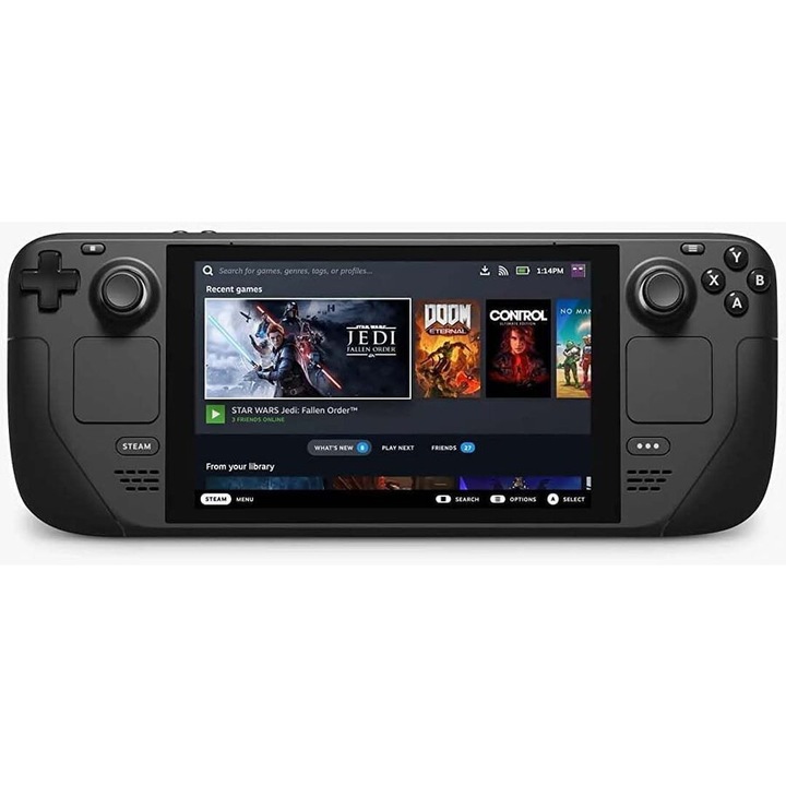 Преносима конзола за игри Valve Steam Deck OLED 1TB SSD, 16GB RAM, 7,4 инча, 90 Hz, 1280 x 800 px, SteamOS 3.0, Черен