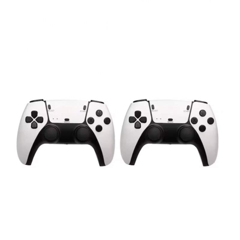 Consola SIKS Tip Cu Jocuri Retro, 20.000 de Jocuri Video, Compatibil cu 9 Emulatoare, 2 x Controler Wireless, HDMI, 2.4GHz, 4K, 64GB, Alb