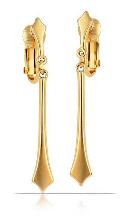 Clipsuri de ureche Colibra, colectia Classic, pozlacate, pentru femei