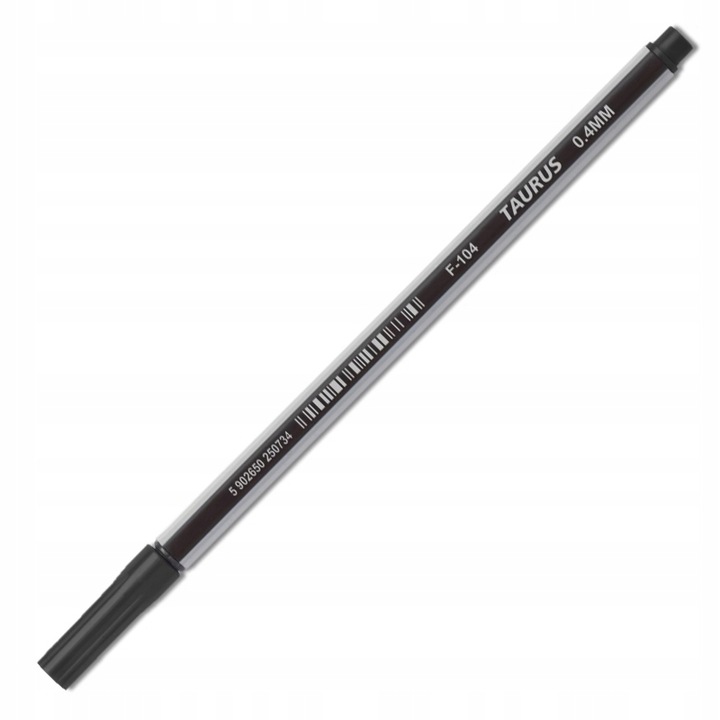 Liner Taurus 0,4mm, negru, cu varf metalic, 1 bucata