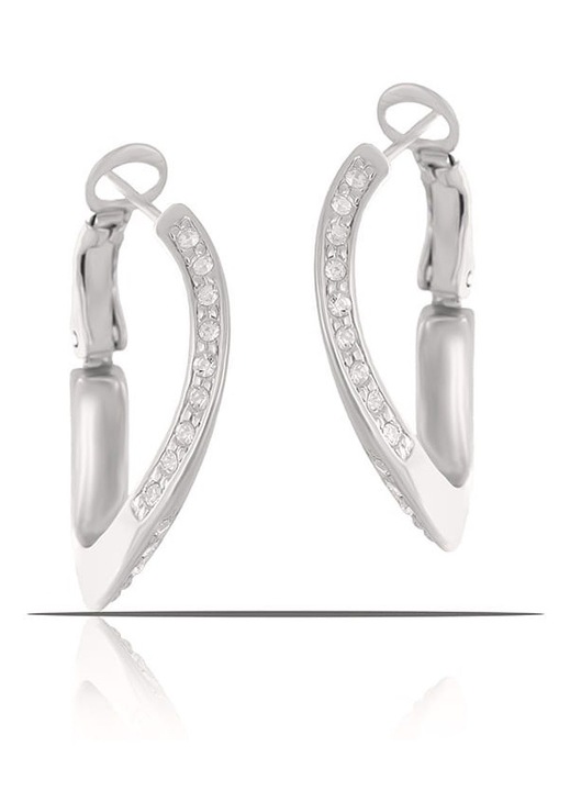 Cercei Colibra cu cristale Preciosa, 2,7x0,3cm, set